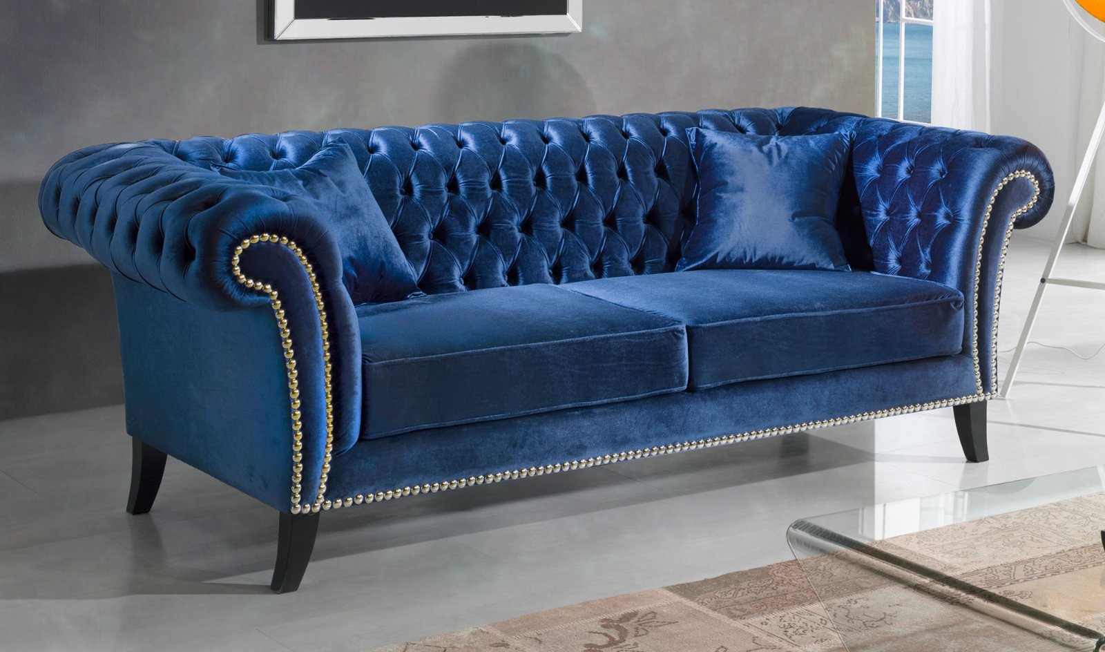 Muebles-Sofa-azul-marino-moderno-Kerulen