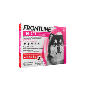Antiparasitario Frontline Tri Active para perros de 40 - 60 - Kg en 3 pipetas
