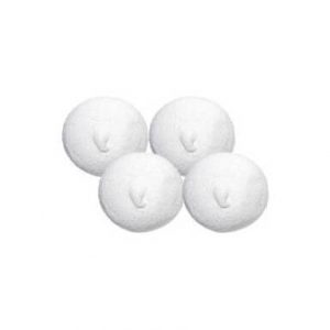 Esponjas Bulgari bolas blancas de 100 unidades